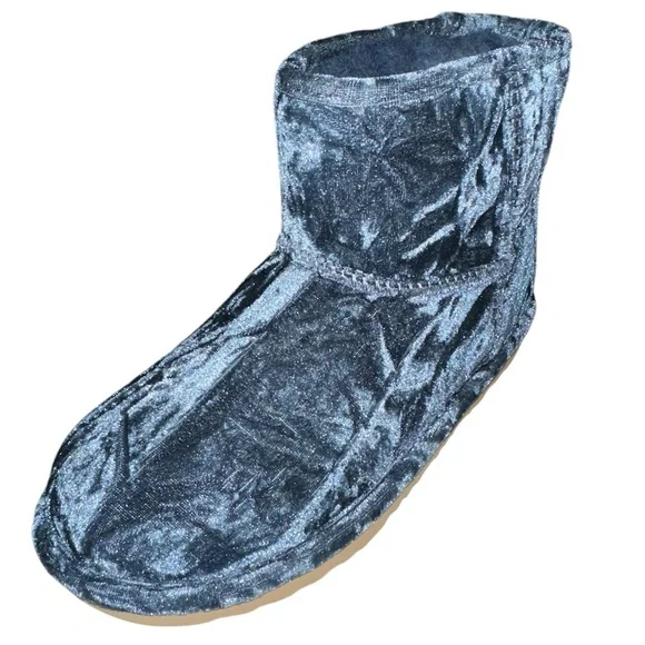 UGG • Classic Mini II Velvet Boots • Blue Wool Lining • Size 5 Women’s - Picture 4 of 7